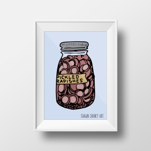 2015-CarneyS-Kitchen-PickledRadishs-Framed