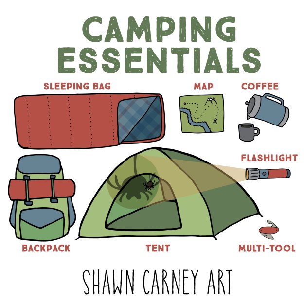 Shawn Carney Art - Camping Essentials